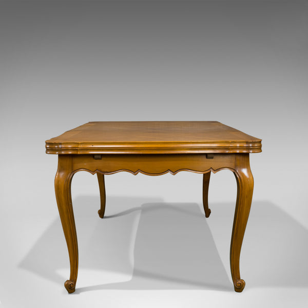 French, Antique Draw Leaf Dining Table, Beech, Extending, Louis XV Revival c1930 - London Fine Antiques