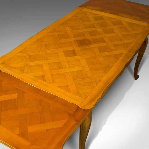 French, Antique Draw Leaf Dining Table, Beech, Extending, Louis XV Revival c1930 - London Fine Antiques