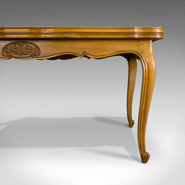 French, Antique Draw Leaf Dining Table, Beech, Extending, Louis XV Revival c1930 - London Fine Antiques