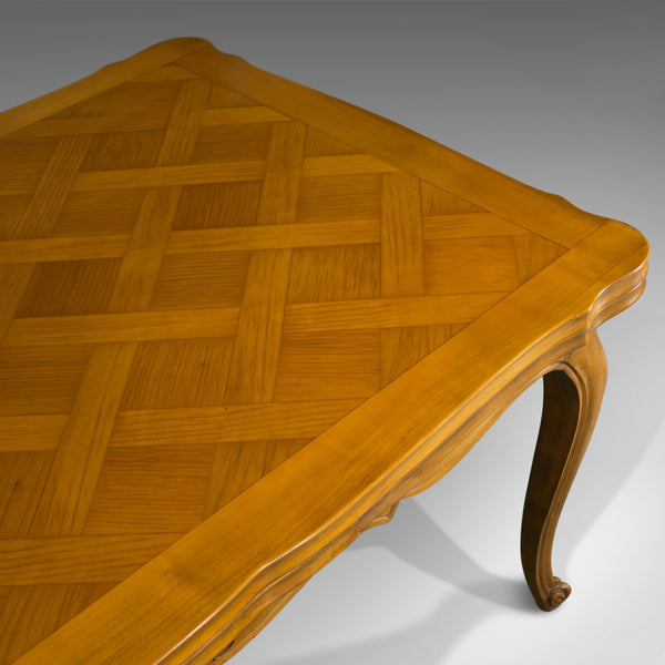 French, Antique Draw Leaf Dining Table, Beech, Extending, Louis XV Revival c1930 - London Fine Antiques