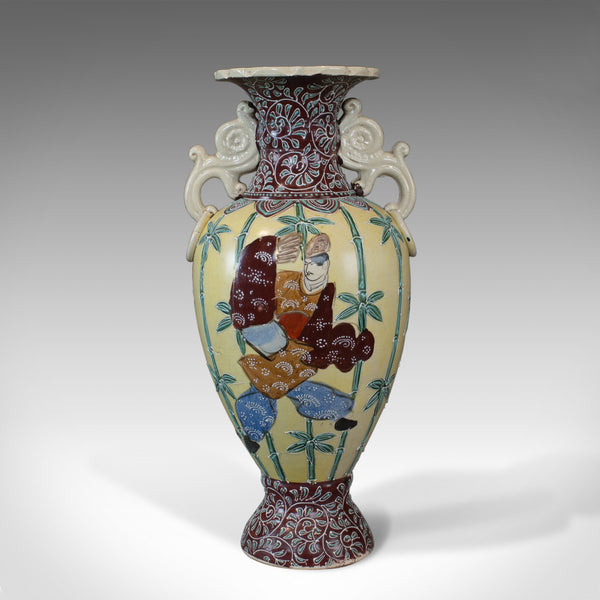 Vintage Baluster Vase, Decorative, Oriental, Ceramic, Urn, C20th - London Fine Antiques