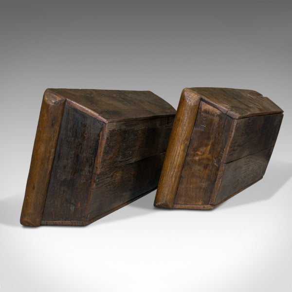 Antique Pair of Victorian Merchant's Trays, English, Oak, Late C19th, Circa 1900 - London Fine Antiques