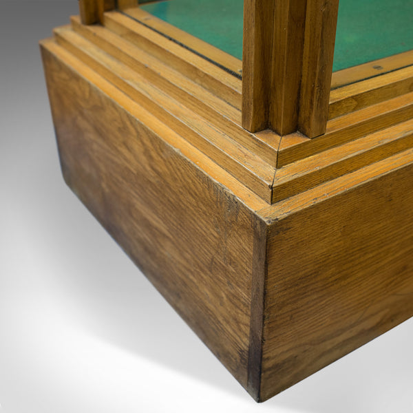 Antique Shop Display Cabinet, English, Victorian, Ash, Fitting, Circa 1900 - London Fine Antiques