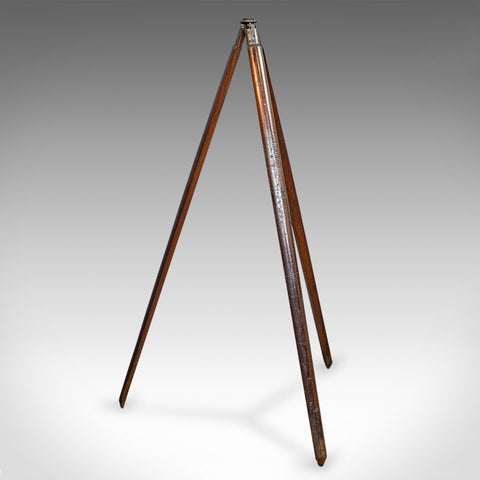 Antique Telescope Tripod, English, Mahogany, Bronze, Stand, Edwardian, C.1910 - London Fine Antiques
