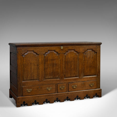 Antique Mule Chest, English, Georgian, Oak, Coffer, Trunk, 18th Century, C.1750 - London Fine Antiques