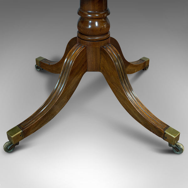Antique Dining Table, English, Mahogany, Seats 4-6, Extending, Regency, C.1820