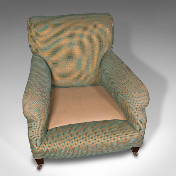 Antique Arm Chair, English, Armchair, Howard Style, Late Victorian, Circa 1900