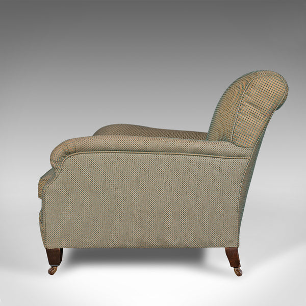 Antique Arm Chair, English, Armchair, Howard Style, Late Victorian, Circa 1900