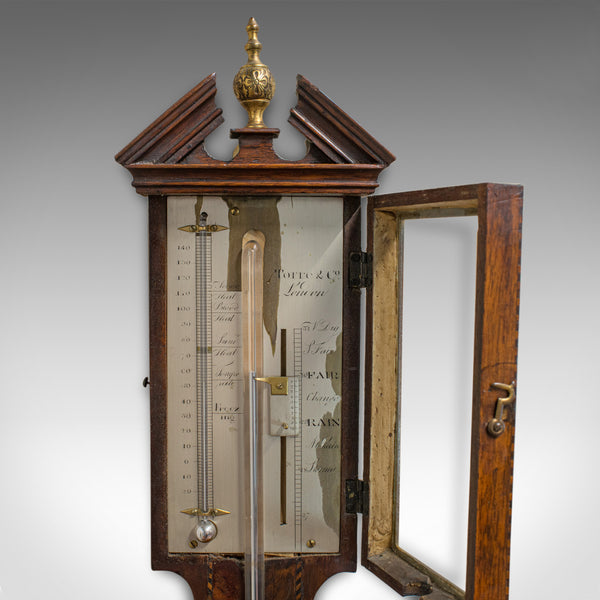 Antique Stick Barometer, English, Mahogany, Torre and Co, London, Circa 1850 - London Fine Antiques