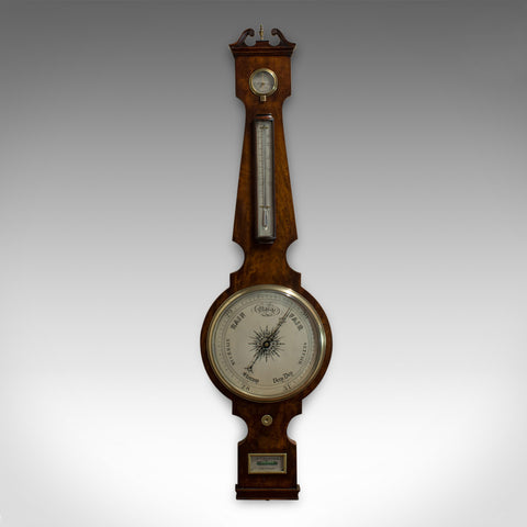 Antique Banjo Barometer, English, Mahogany, John Sowter, Oxford, Victorian - London Fine Antiques