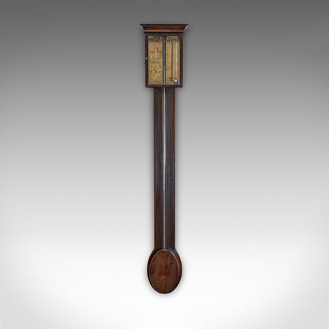 Antique Stick Barometer, English, Mahogany, Charles Howarth, Halifax, Victorian - London Fine Antiques
