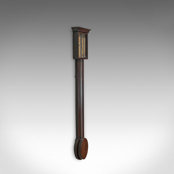 Antique Stick Barometer, English, Mahogany, Charles Howarth, Halifax, Victorian - London Fine Antiques