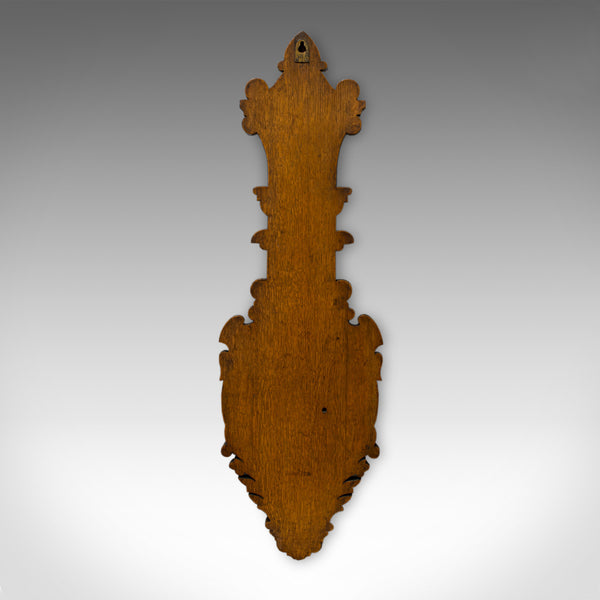Antique Aneroid Barometer, English, Winstanley of Wigan, Oak, Banjo, Temperature - London Fine Antiques