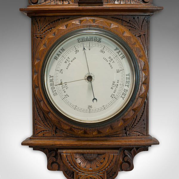 Vintage Factory Barometer, English, Oak, Banjo, Official, Factory Act 1937 - London Fine Antiques