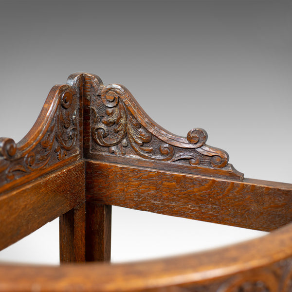 Antique Corner Stick Stand, Edwardian, Umbrella, Oak, Early C20th, Circa 1910 - London Fine Antiques