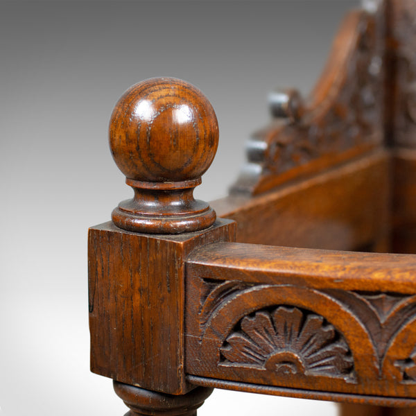 Antique Corner Stick Stand, Edwardian, Umbrella, Oak, Early C20th, Circa 1910 - London Fine Antiques