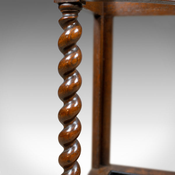 Antique Corner Stick Stand, Edwardian, Umbrella, Oak, Early C20th, Circa 1910 - London Fine Antiques