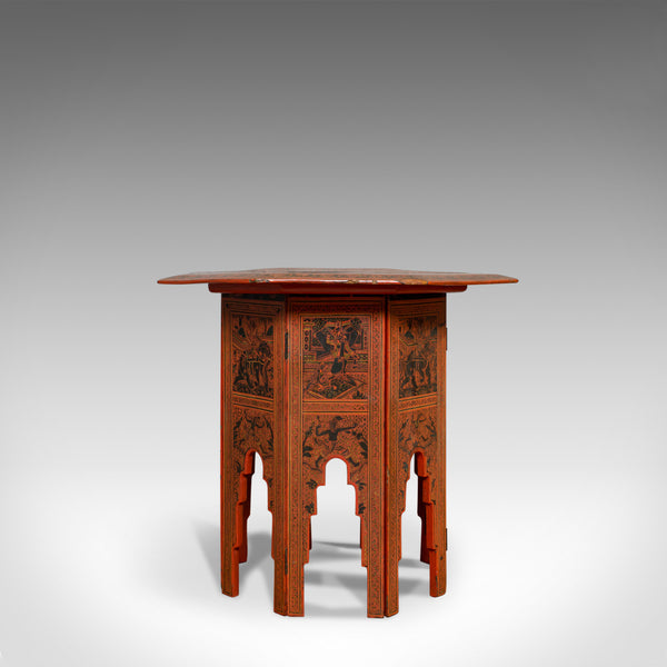 Antique Occasional Table, Victorian, Chinese Elm, Octagonal, Coffee, Moorish - London Fine Antiques