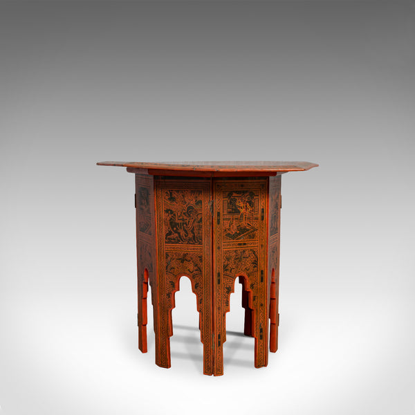 Antique Occasional Table, Victorian, Chinese Elm, Octagonal, Coffee, Moorish - London Fine Antiques