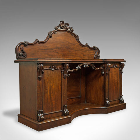 Large Antique Sideboard, English, Victorian, Mahogany, Dresser, Circa 1850 - London Fine Antiques