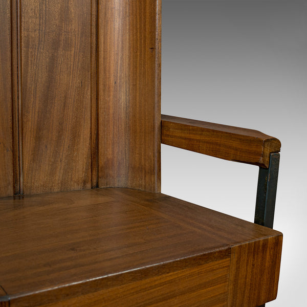 Vintage Arm Chair, English, Teak, Wing-back, Seat, Modernist Taste, 20th Century - London Fine Antiques