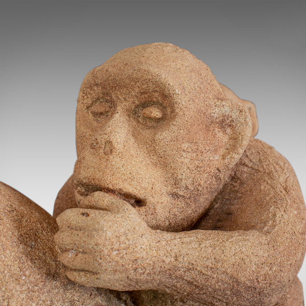 Sculpture of Sitting Macaques, English, Bath Stone, Dominic Hurley - London Fine Antiques