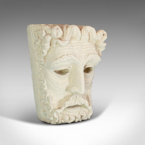 Vintage Sculpture, Poseidon, Dominic Hurley, English, Bath Stone, Greek God - London Fine Antiques