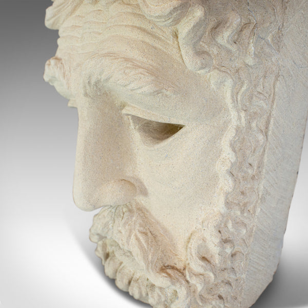 Vintage Sculpture, Poseidon, Dominic Hurley, English, Bath Stone, Greek God - London Fine Antiques