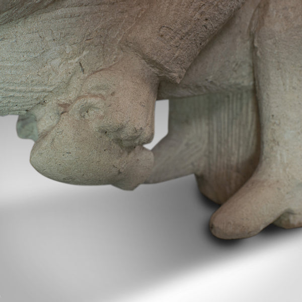 No Evil, Sculptural Artwork, Sculpture, Dominic Hurley, Portland Stone, Allegory - London Fine Antiques