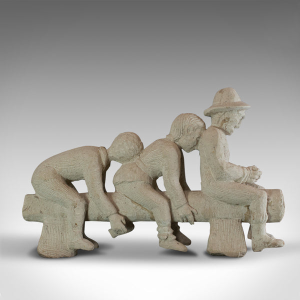 No Evil, Sculptural Artwork, Sculpture, Dominic Hurley, Portland Stone, Allegory - London Fine Antiques
