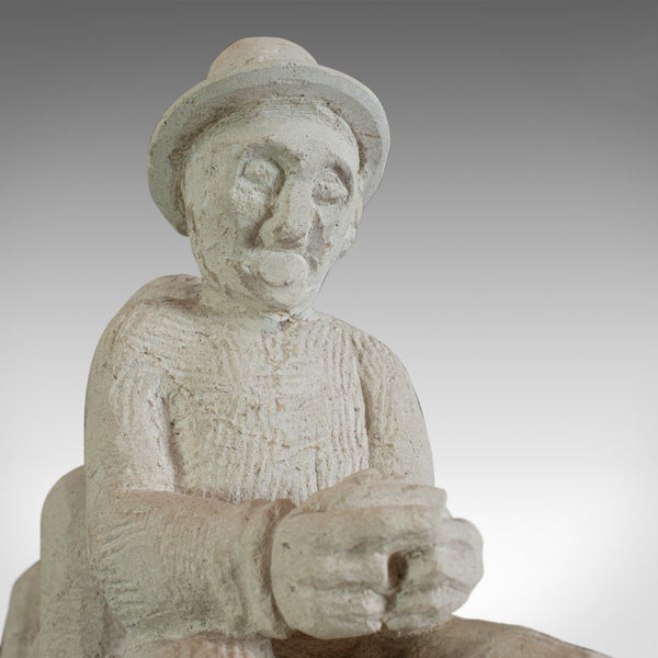No Evil, Sculptural Artwork, Sculpture, Dominic Hurley, Portland Stone, Allegory - London Fine Antiques