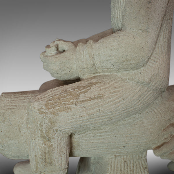 No Evil, Sculptural Artwork, Sculpture, Dominic Hurley, Portland Stone, Allegory - London Fine Antiques