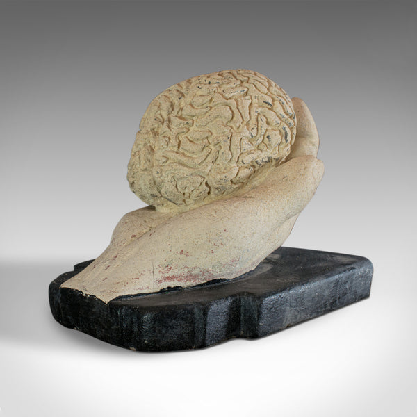 Brain Hand, Artwork, Dominic Hurley, English, Bath Stone, Decorative, Sculpture - London Fine Antiques