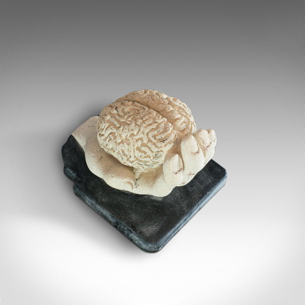 Brain Hand, Artwork, Dominic Hurley, English, Bath Stone, Decorative, Sculpture - London Fine Antiques
