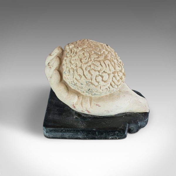 Brain Hand, Artwork, Dominic Hurley, English, Bath Stone, Decorative, Sculpture - London Fine Antiques