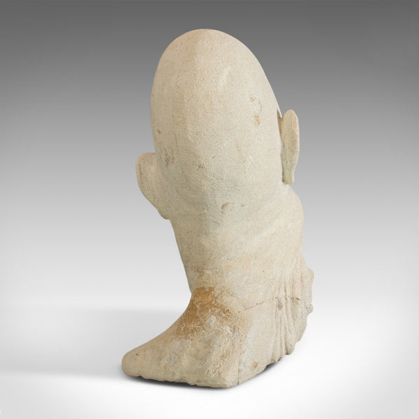 The Twisted Face Bust, Dominic Hurley, English, Bath Stone, Sculpture - London Fine Antiques