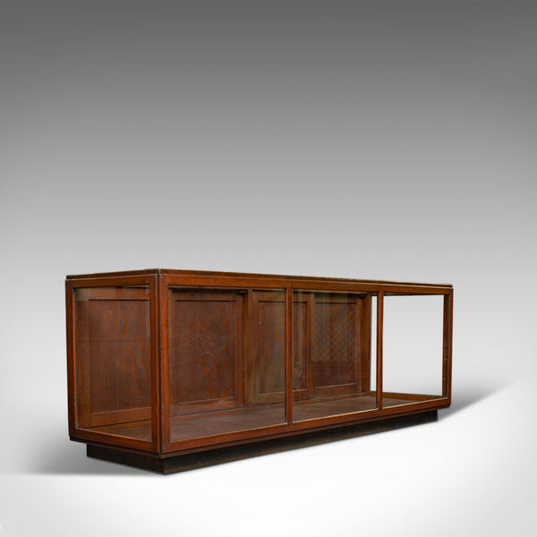 Large Antique Display Cabinet, English, Pine, Showcase, Edwardian, Circa 1910 - London Fine Antiques