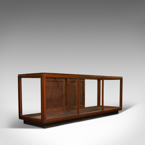 Large Antique Display Cabinet, English, Pine, Showcase, Edwardian, Circa 1910 - London Fine Antiques