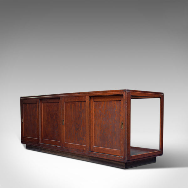 Large Antique Display Cabinet, English, Pine, Showcase, Edwardian, Circa 1910 - London Fine Antiques