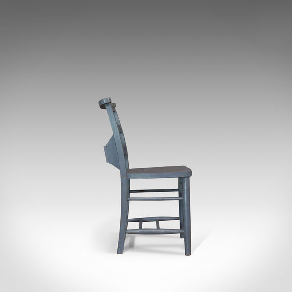 Antique School Chair, English, Victorian, Beech, Station, Seat, Circa 1900 - London Fine Antiques