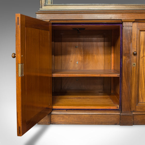 Antique Display Cabinet, English, Walnut, Bronze, Showcase, Museum, Circa 1900 - London Fine Antiques