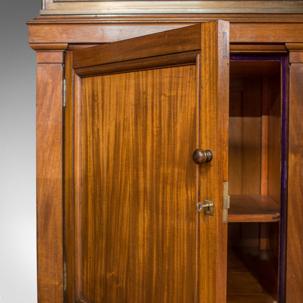 Antique Display Cabinet, English, Walnut, Bronze, Showcase, Museum, Circa 1900 - London Fine Antiques