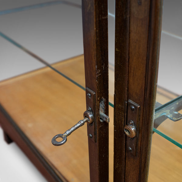 Antique Shopfitting Display Cabinet, English, Mahogany, Oak, Showcase, Edwardian - London Fine Antiques