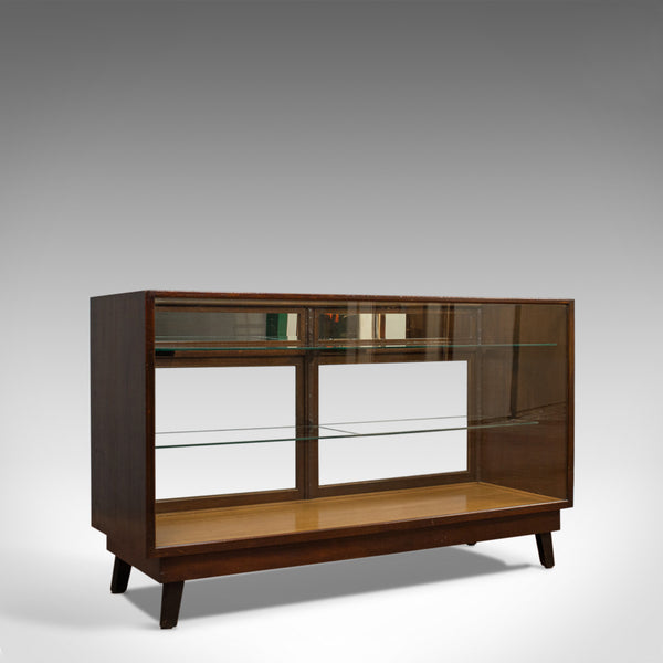 Antique Shopfitting Display Cabinet, English, Mahogany, Oak, Showcase, Edwardian - London Fine Antiques