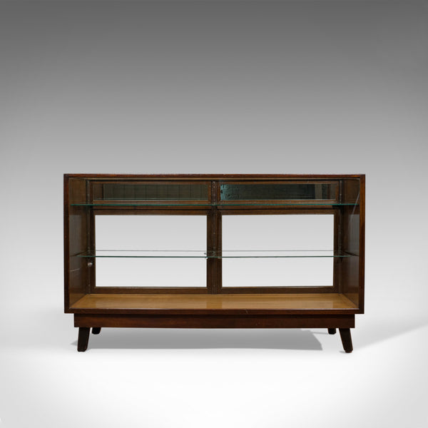 Antique Shopfitting Display Cabinet, English, Mahogany, Oak, Showcase, Edwardian - London Fine Antiques