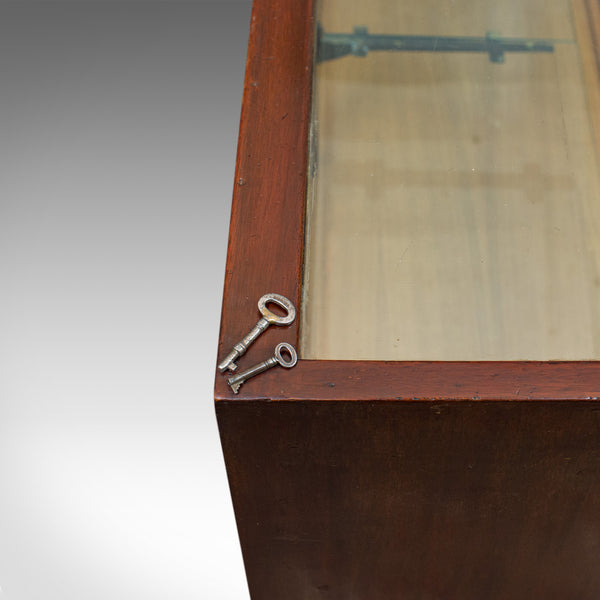Antique Shopfitting Display Cabinet, English, Mahogany, Oak, Showcase, Edwardian - London Fine Antiques