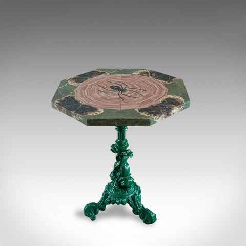 Petrified Spider Table, English, Marble, Pietra Dura, Cast Iron, Dominic Hurley - London Fine Antiques