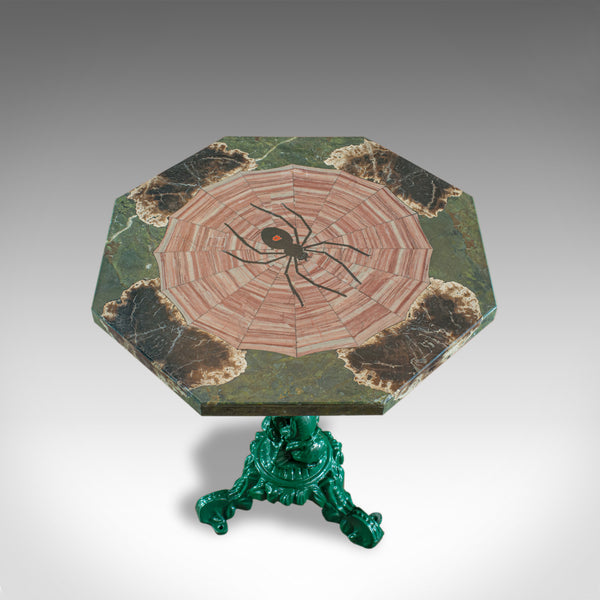 Petrified Spider Table, English, Marble, Pietra Dura, Cast Iron, Dominic Hurley - London Fine Antiques