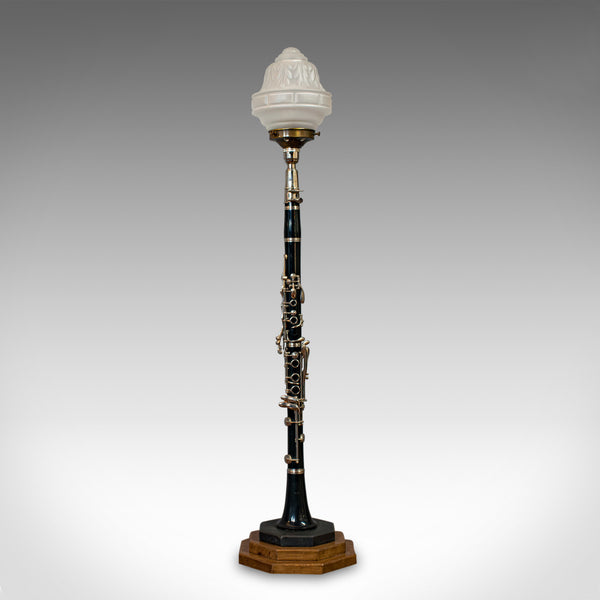 Vintage Clarinet Lamp, Bespoke, Handmade, Table, Light, Crafted, Instrument - London Fine Antiques