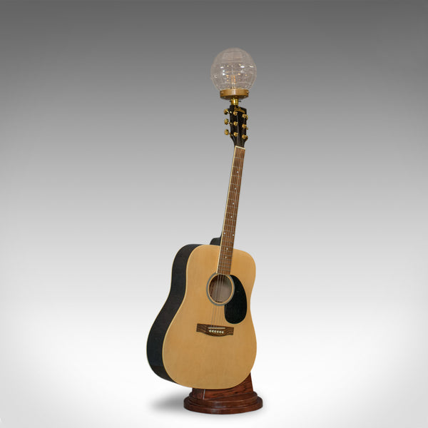 Vintage, Acoustic Guitar Lamp, English, Bespoke, Handcrafted, Jim Deacon, Glass - London Fine Antiques